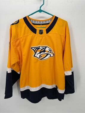 Adidas Nashville Predators Filip Forsberg 9 Hockey Gold Home Jersey